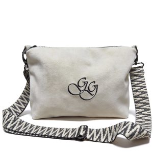 Bolso bandolera blanco pelo