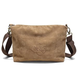 Bolso marrón cuero pelo