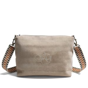 Bolso beige claro pelo