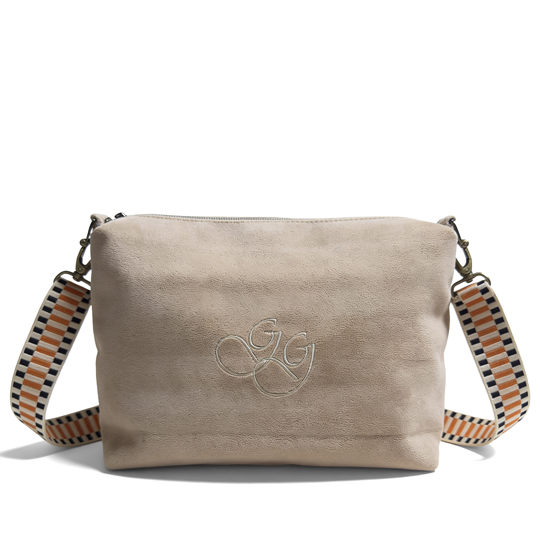 Bolso beige claro pelo