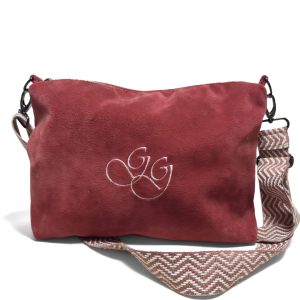 Bolso rojo teja pelo